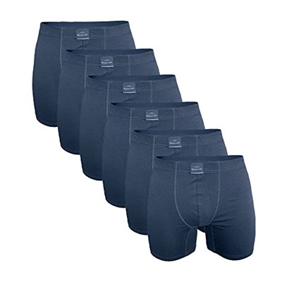 Erkek 6 Lı Pamuk Elastan Uzun Boxer 6M073