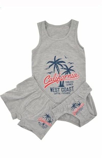 Erkek Çocuk California Atlet Külot Boxer Takım