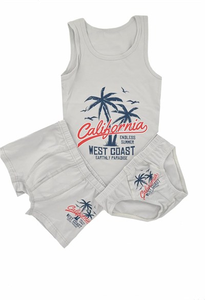 Erkek Çocuk California Atlet Külot Boxer Takım