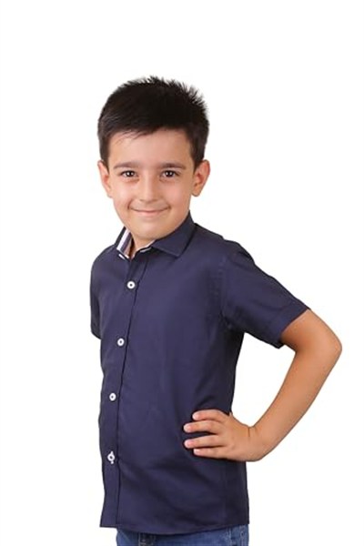 erkek çocuk kısa kol gömlek