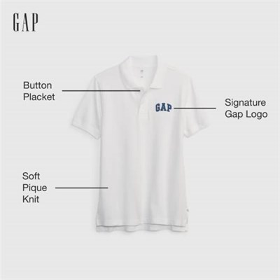 Erkek Çocuk Logo Detaylı Pique Beyaz Polo T-Shirt