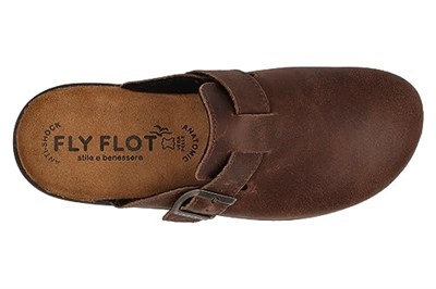 Erkek Ev Terliği 52 722 UL Fly Flot LEATHER MAN SLIPPER 2507-Dark Brown