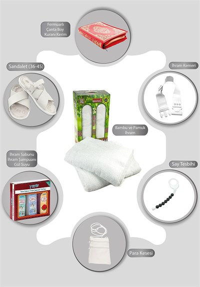 Erkek Hac Umre İhram İhtiyaç Seti SET01