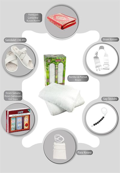 Erkek Hac Umre İhram İhtiyaç Seti SET01