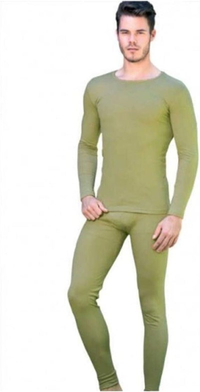 Erkek Haki Termal Alt + Üst Tayt Içlik Fanila Thermal (model No-0125-0126)