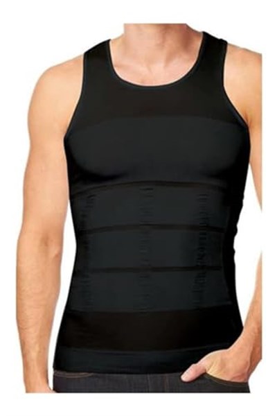 Erkek Korse Atlet (BEYAZ VE SİYAH/XXL)