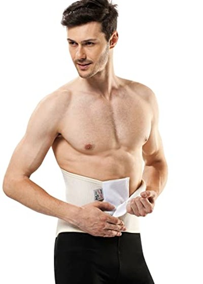 Erkek Krem Rengi Ekstra Sihhi Ortopedik Cırtlı Yün Bel Korsesi (Krem / 2XL)