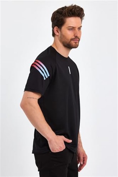 Erkek Nem Emici Hızlı Kuruma Atletik Teknik Performans Spor T-shirt