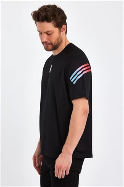 Erkek Nem Emici Hızlı Kuruma Atletik Teknik Performans Spor T-shirt