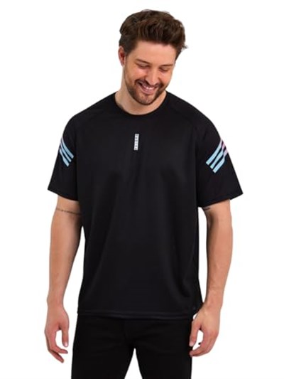 Erkek Nem Emici Hızlı Kuruma Atletik Teknik Performans Spor T-shirt