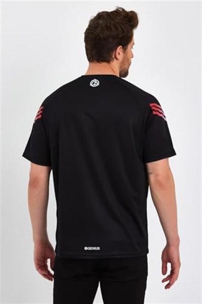 Erkek Nem Emici Hızlı Kuruma Atletik Teknik Performans Spor T-shirt
