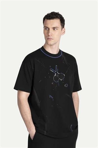 Erkek Oversize Urban Tasarım T-Shirt - Caose