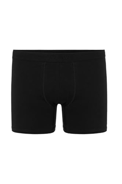 Erkek Siyah 6’Lı Likralı Boxer - 24102