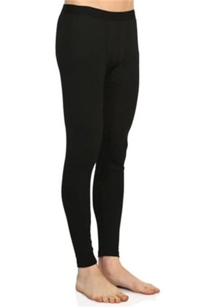 Erkek Siyah Termal Tayt İçlik,%60 Polyester,%35 Viskon,%5 Elastan Termal Tayt İçlik - Bedenler: S, M, L, XL, XXL