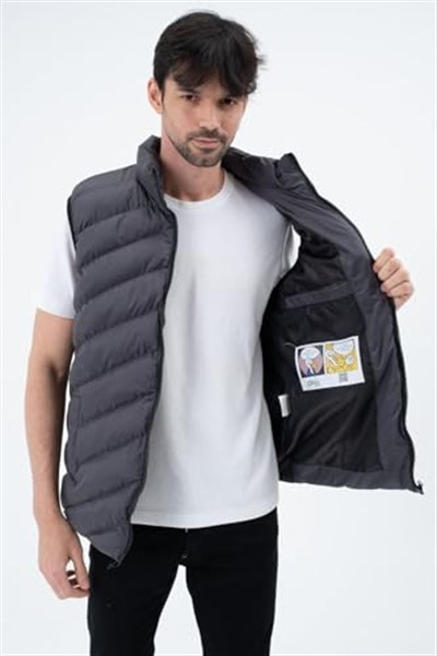 Erkek Su Geçirmez Şişme Yelek - Hafif ve Dayanıklı, Su İtici Özellikli, Fermuarlı Kapama - Waterproof-MM-288