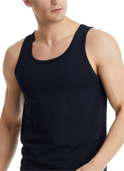 Erkek Tender Cotton Siyah Atlet C8T3N2O9