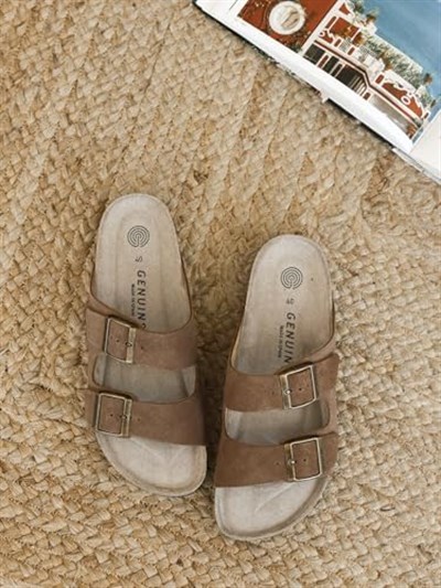 Erkek Terlik HAWAII G106020 Genuins Velour Terra