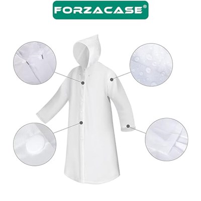 Erkek ve Kadınlar için Pratik Rüzgar ve Yağmur Koruyucu EVA Yağmurluk 2 Adet - FC011