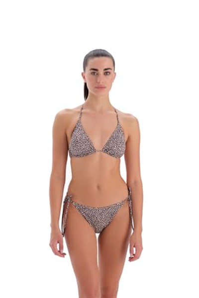 EROS Kaplı Çıkarılabilir askılı Leopar baskılı Balensiz 24SW85135EST Kadın Bikini Takımı