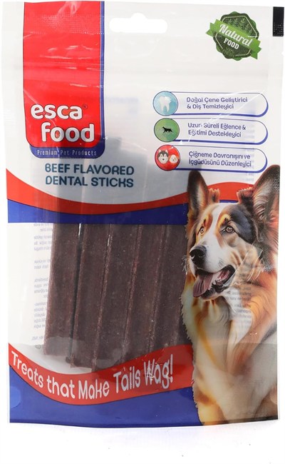 Esca Food Dental Çubuk Dana Eti Aromalı 100 Gram Köpek Ödül Maması