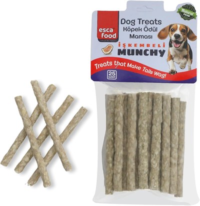 Esca Food Munchy Çubuk İşkembeli 12 Santimetre 8 Gram 25li Köpek Ödül Maması