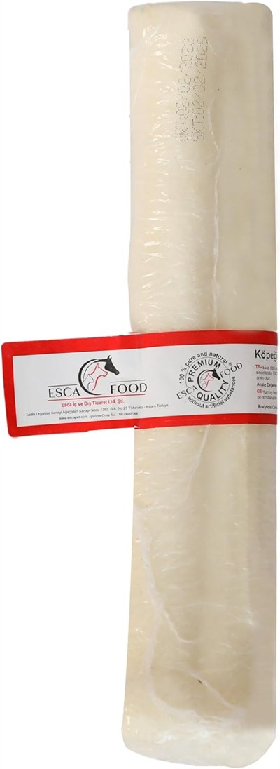 Esca Food Rol Kemik Beyaz 24 Santimetre 1li 140 Gram Köpek Ödül Maması