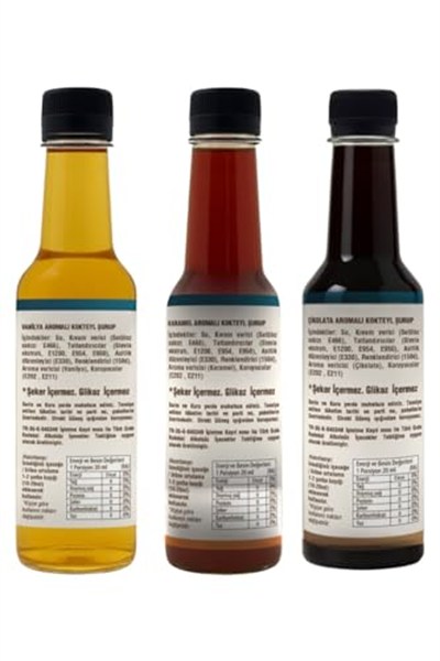 ESPERADO - 3 LÜ KAHVE ŞURUP SETİ - VANİLYA * ÇİKOLATA * KARAMEL -ŞEKERSİZ - ZERO- 3 X 250 ML