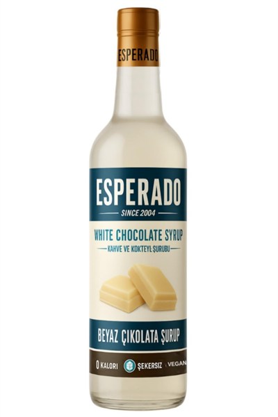 ESPERADO ŞEKERSİZ SUGAR FREE BEYAZ ÇİKOLATA AROMALI KAHVE &KOKTEYL ŞURUBU 750 ML