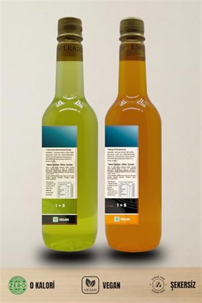 ESPERADO ŞEKERSİZ (SUGAR FREE) Cool Lime - Mango&portakal Konsantre Şurup 1 5 2 Adet X 750 ml
