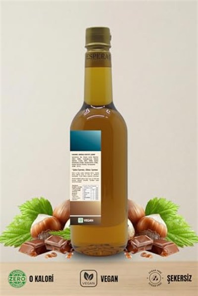 ESPERADO ŞEKERSİZ (Sugar Free) Fındık Aromalı Kahve & Kokteyl Şurubu - 750 ml