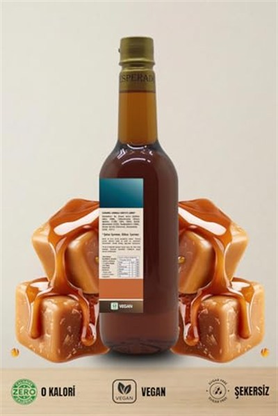 ESPERADO Şekersiz (Sugar Free) Karamel Aromalı Kahve & Kokteyl Şurubu - 750 ml