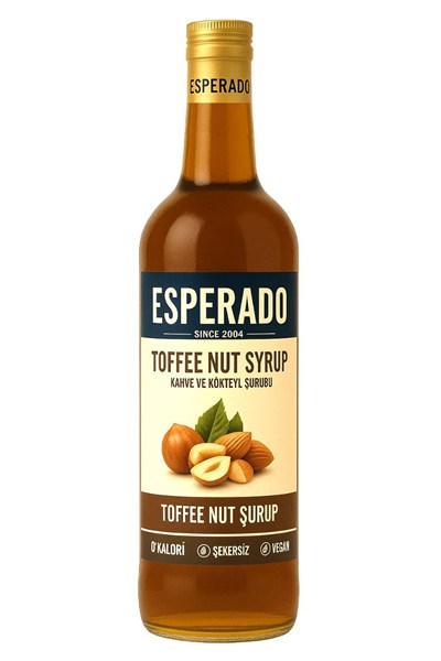 ESPERADO Şekersiz (SUGAR FREE) Toffnut Aromalı Kahve & Kokteyl Şurubu - 750 ml