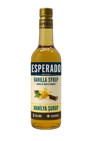 ESPERADO Şekersiz (Sugar Free) Vanilyalı Aromalı Kahve & Kokteyl Şurubu - 750 ml-