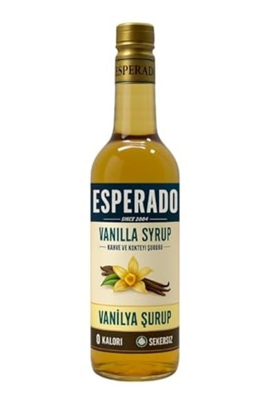 ESPERADO Şekersiz (Sugar Free) Vanilyalı Aromalı Kahve & Kokteyl Şurubu - 750 ml-