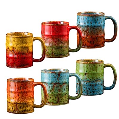 Espresso Bardakları,5oz Espresso Bardak Seti 6 El Yapımı Fırın Sırlı Seramik Espresso Bardakları, Mükemmel Sanat ve İşlevsellik Karışımı Küçük Kahve Fincanları Mini Kahve Fincanları.