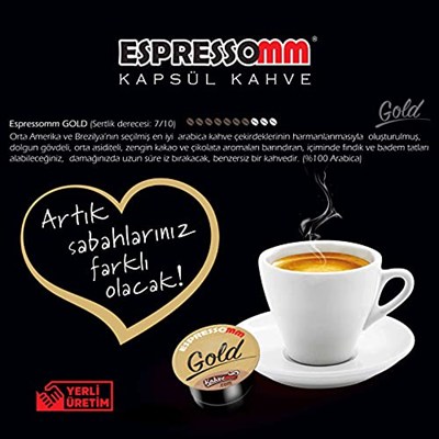 ESPRESSOMM® GOLD KAPSÜL KAHVE (50 ADET) - Tchibo Kapsül Kahve Makineleri ile Uyumlu