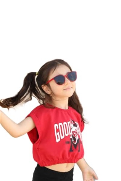 ESRADA YUVARLAK KIRMIZI KIZ ÇOCUK GÜNEŞ GÖZLÜĞÜ 4012 31-13-135