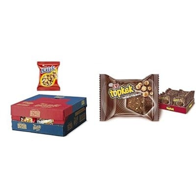 Eti Balık Kraker 40 g x 16 Adet ve Eti Topkek Fındıklı Kakaolu Kek 35 g x 24 Adet