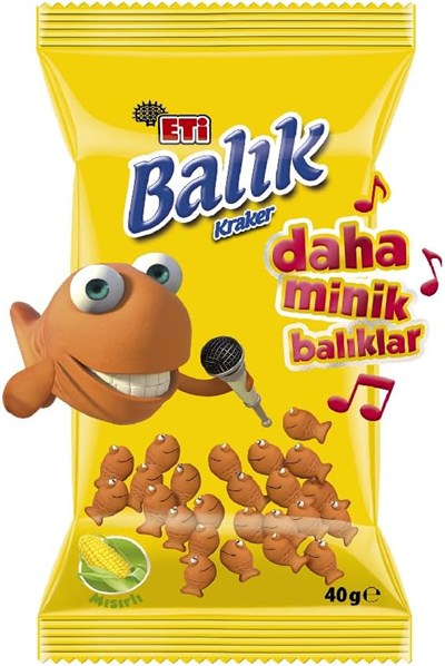 Eti Balık Mini Mısırlı 40 g 8li paket