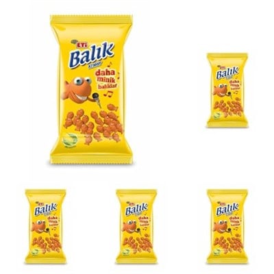 Eti Balık Mini Mısırlı Kraker 70 g 5li paket