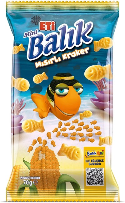 Eti Balık Mini Mısırlı Kraker 70 g
