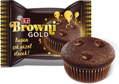 Eti Browni Gold Çikolata Soslu Çikolatalı Kek 45 g 2li paket