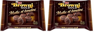Eti Browni Gold Mini Çikolatalı Kek 180 g 2li paket