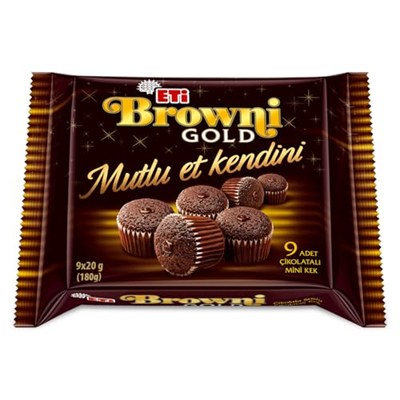 Eti Browni Gold Mini Çikolatalı Kek 180 g