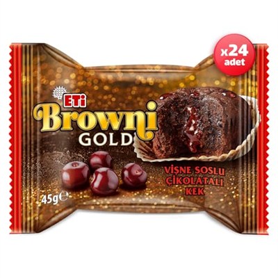 Eti Browni Gold Vişne Soslu Çikolatalı Kek 45 g x 24 Adet