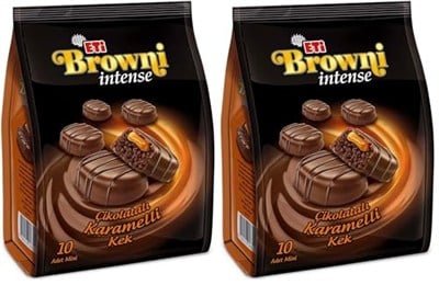 Eti Browni Intense Mini Karamelli Kek 160 g 2li paket