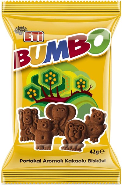 Eti Bumbo Portakal Aromalı Kakaolu Bisküvi 42 g x 24 Adet