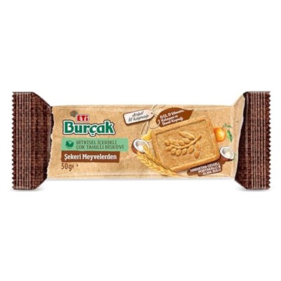 Eti Burçak Bisküvi Şekeri Meyvelerden 50 gr