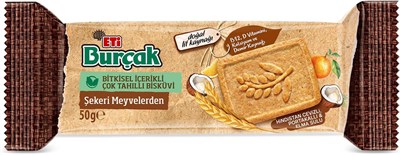 Eti Burçak Bisküvi Şekeri Meyvelerden 50 gr