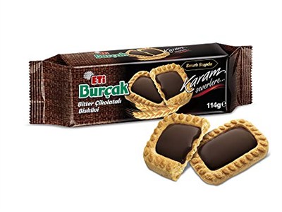 Eti Burçak Bitter Çikolatalı Yulaflı Bisküvi 114 g 5li paket